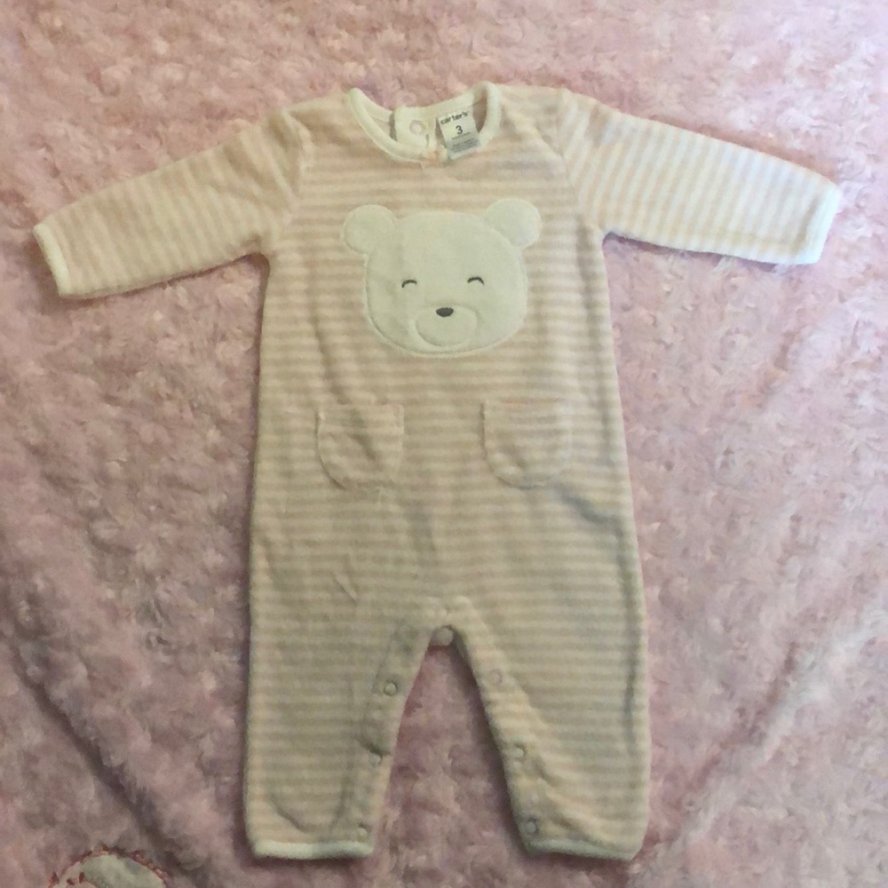 💜 Carters Girls One Piece Romper, size 3 months